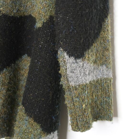 Moth Anthropologie Womens Open Front Cardigan Size XS Estilo Green‎ Camo Office - Picture 8 of 10